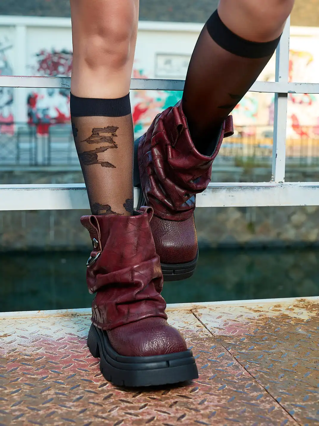 NEXT IMPULSIVE丨"Blacksmith" Boots - Wine Red