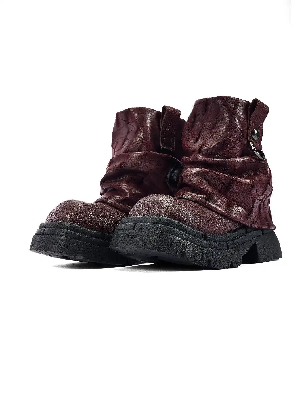 NEXT IMPULSIVE丨"Blacksmith" Boots - Wine Red