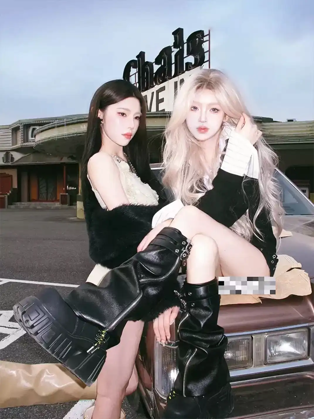 FYSPR | “A Night Out" Platform Boots With Removable Shaft