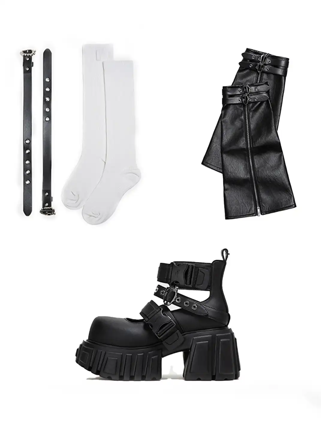 FYSPR丨"The Night Queen 2.0“ Side-Release Platform Boots With Removable Shaft