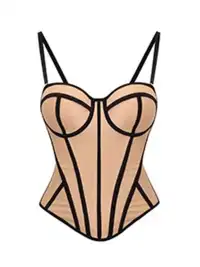 BUM STUDIO | Double-Layer Boned Bustier Top