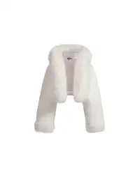 BUM STUDIO | Short Plush Hooded Jacket