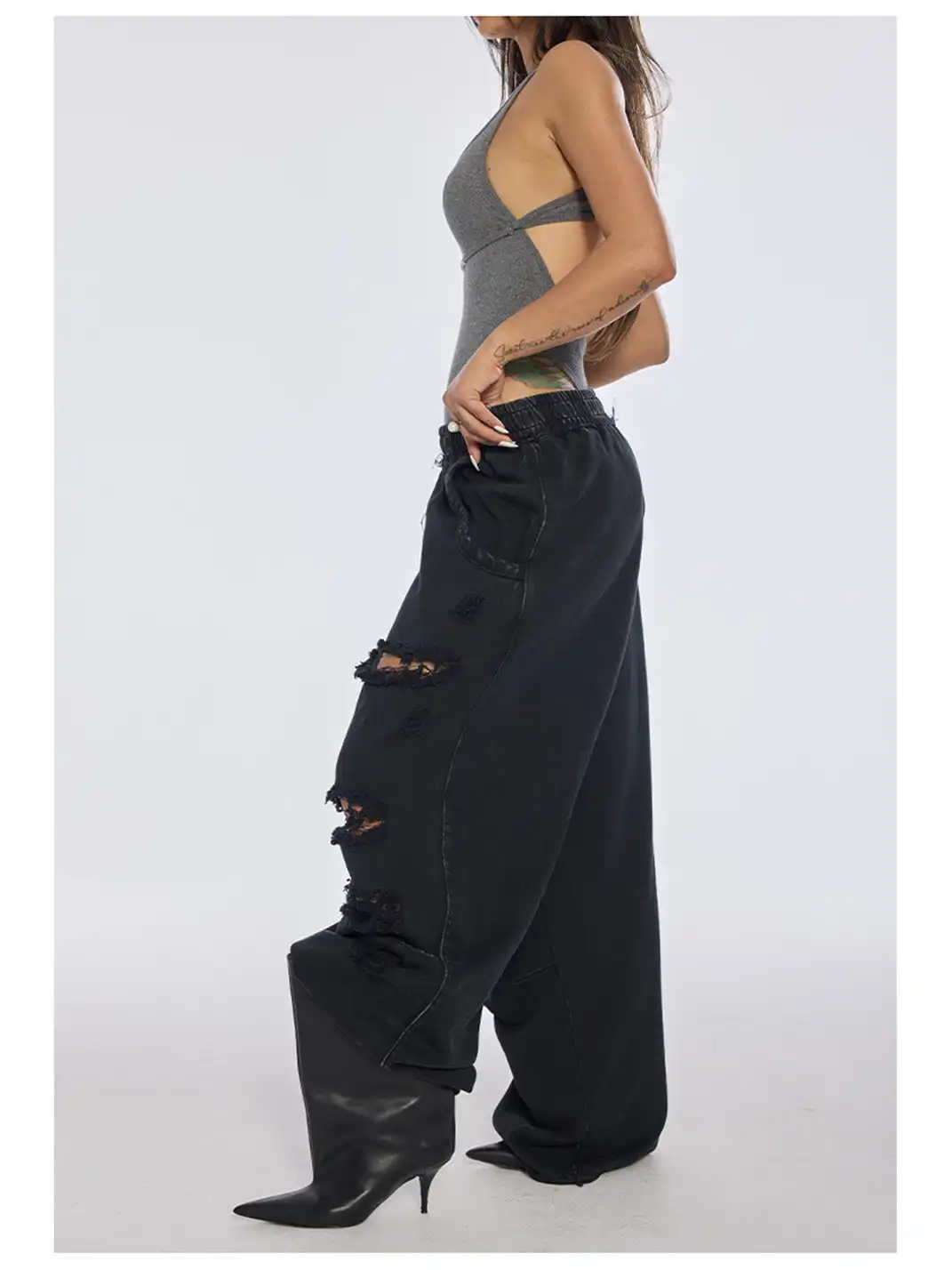 BUM STUDIO | Hand-Distressed Sweatpants