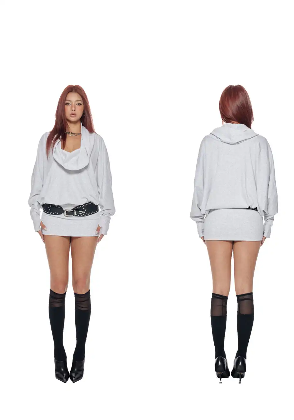 BUM STUDIO | Layered Hoodie Sport Dress