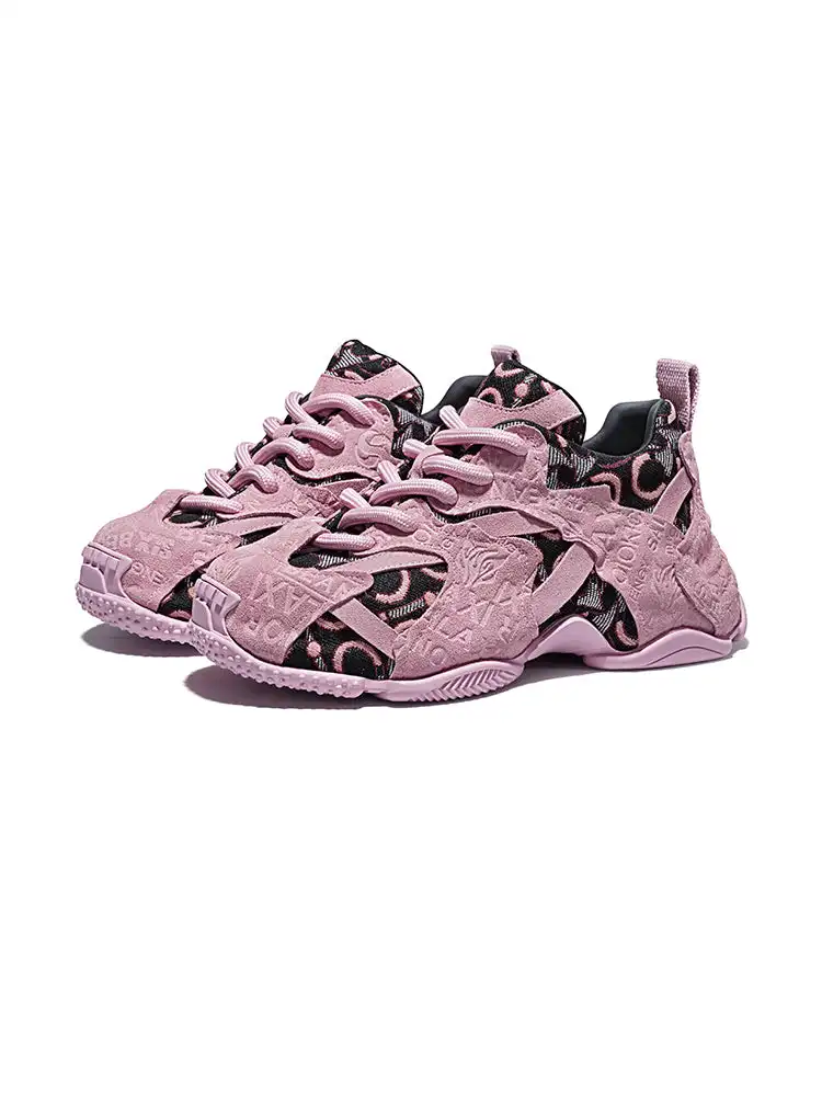 SALAXI | Embroidery Logo Print Chunky Dad Sneakers