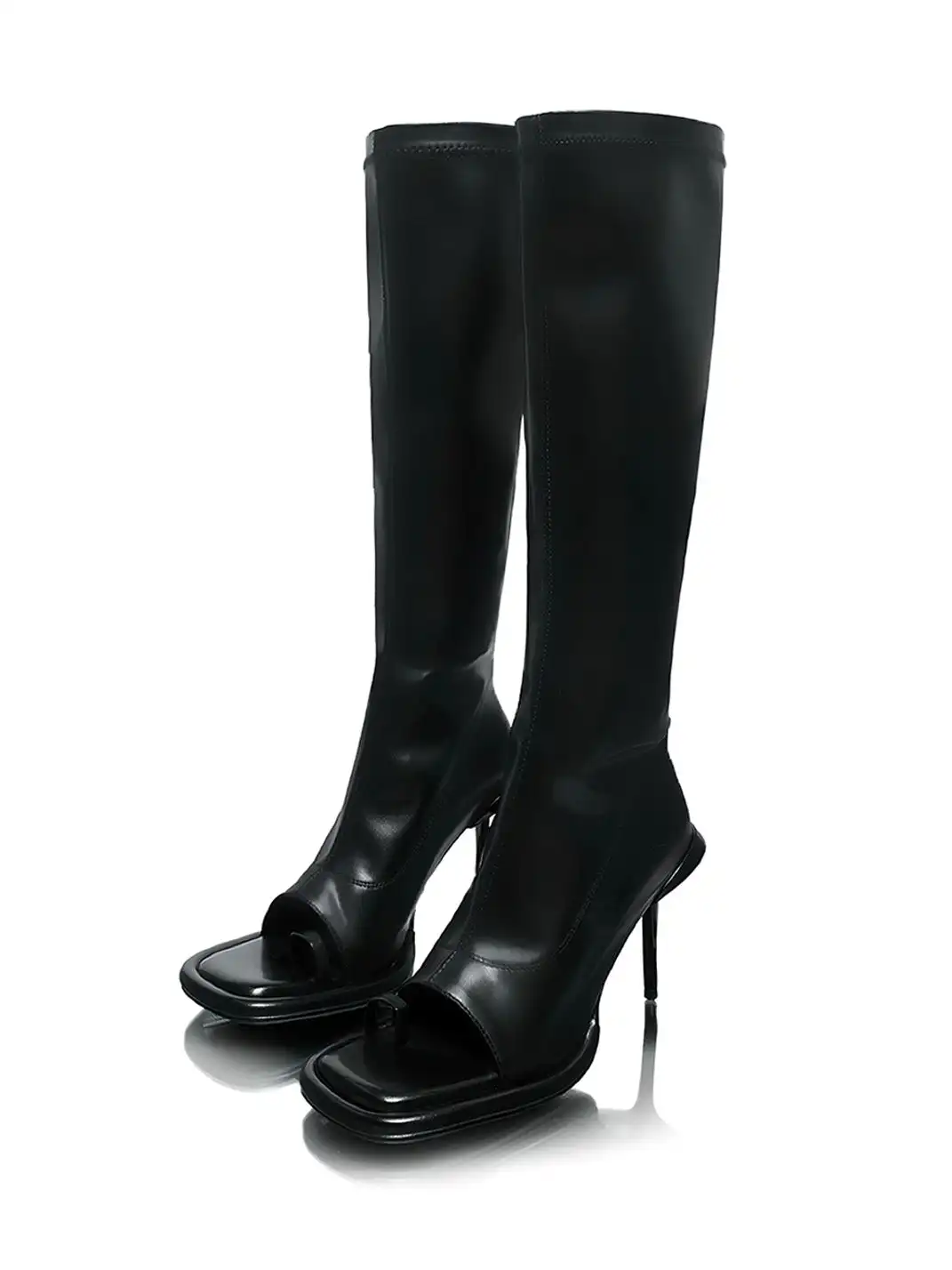 UnicornBlood | Peep Toe Round Toe Stretch Boots