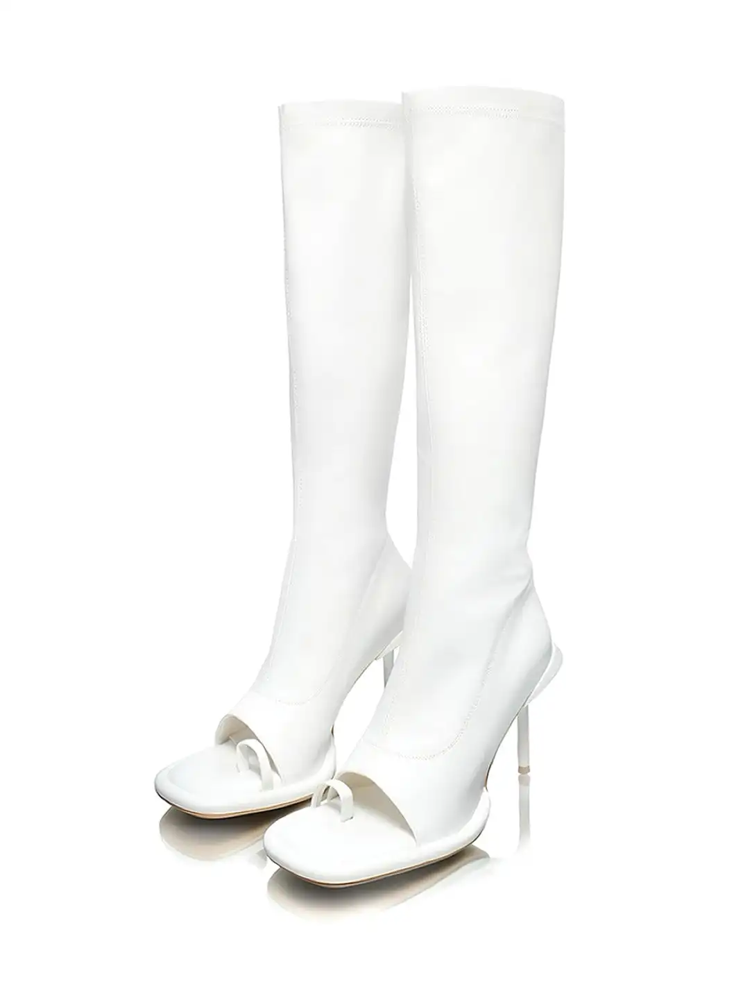 UnicornBlood | Peep Toe Round Toe Stretch Boots