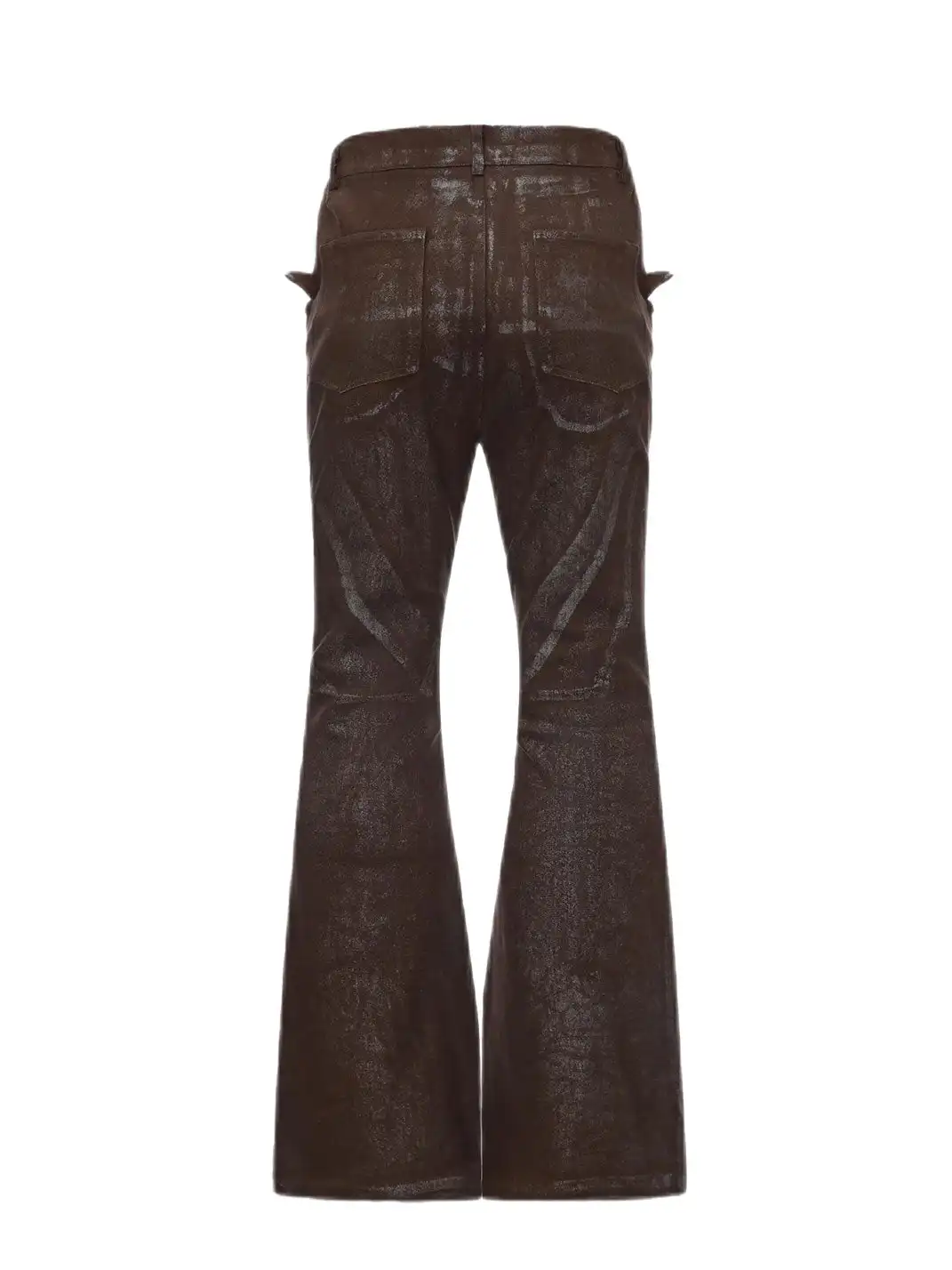 Disark│Vintage Distressed Coated Flared Pants