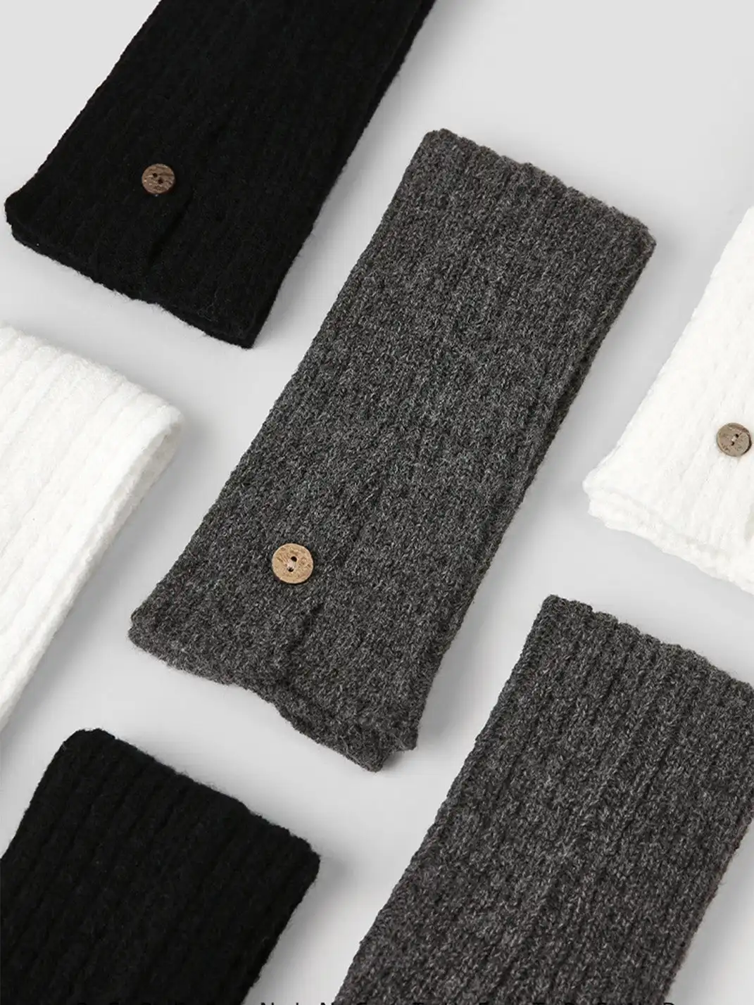 Renaissance丨Button Knit Long Fold-Over Leg Warmers