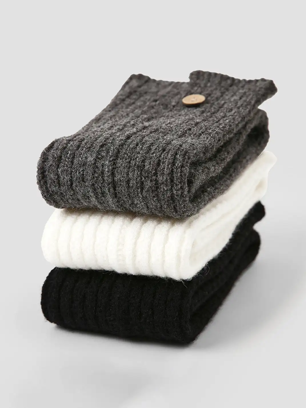 Renaissance丨Button Knit Long Fold-Over Leg Warmers