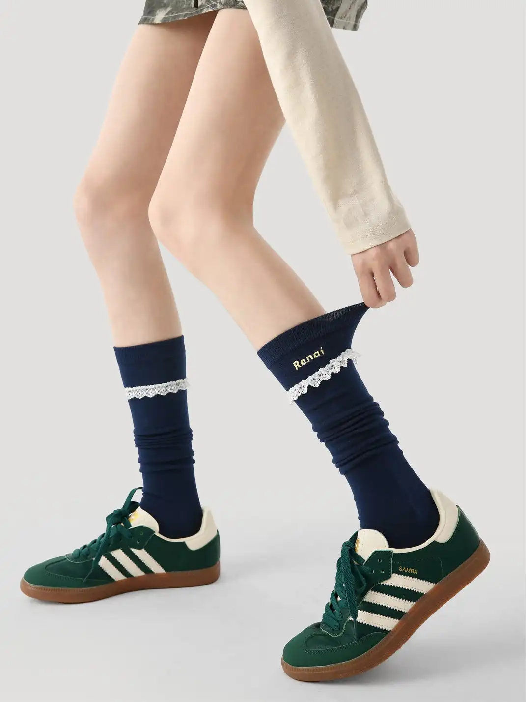 Renaissance丨Lace Princess Calf Socks