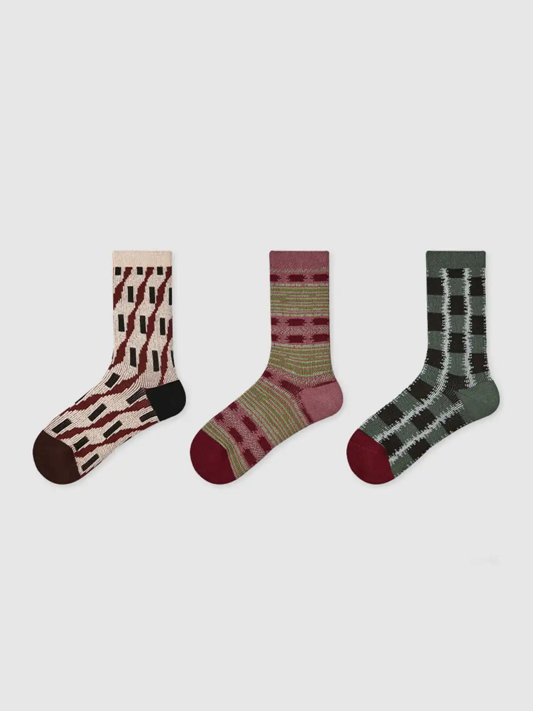 Renaissance丨 Retro Mid-Calf Socks (3-Pack)