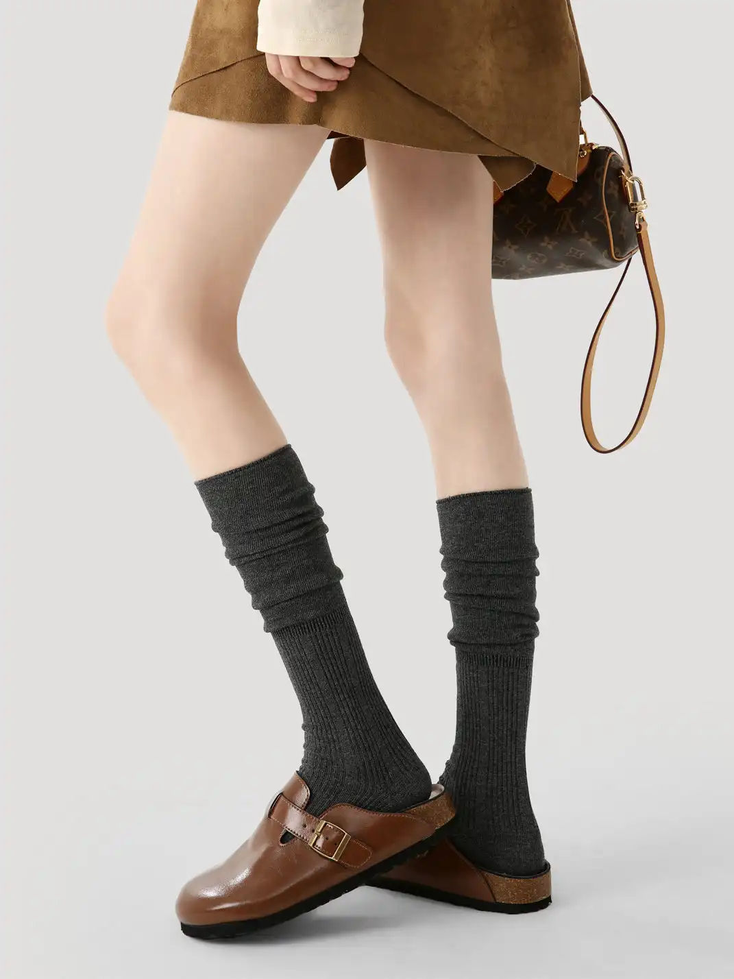 Renaissance丨Solid Color Seamless Over-the-Knee Socks