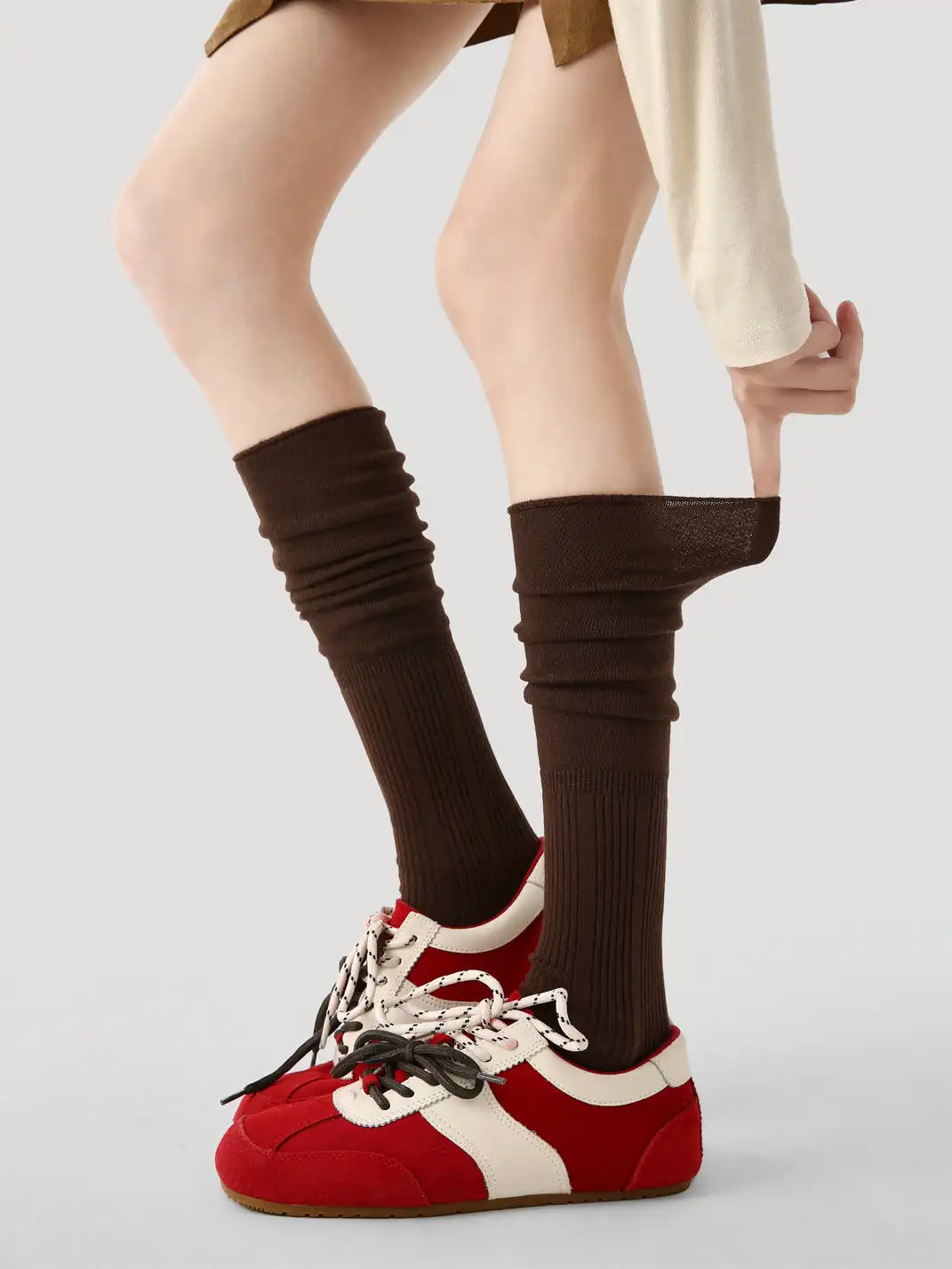Renaissance丨Solid Color Seamless Over-the-Knee Socks