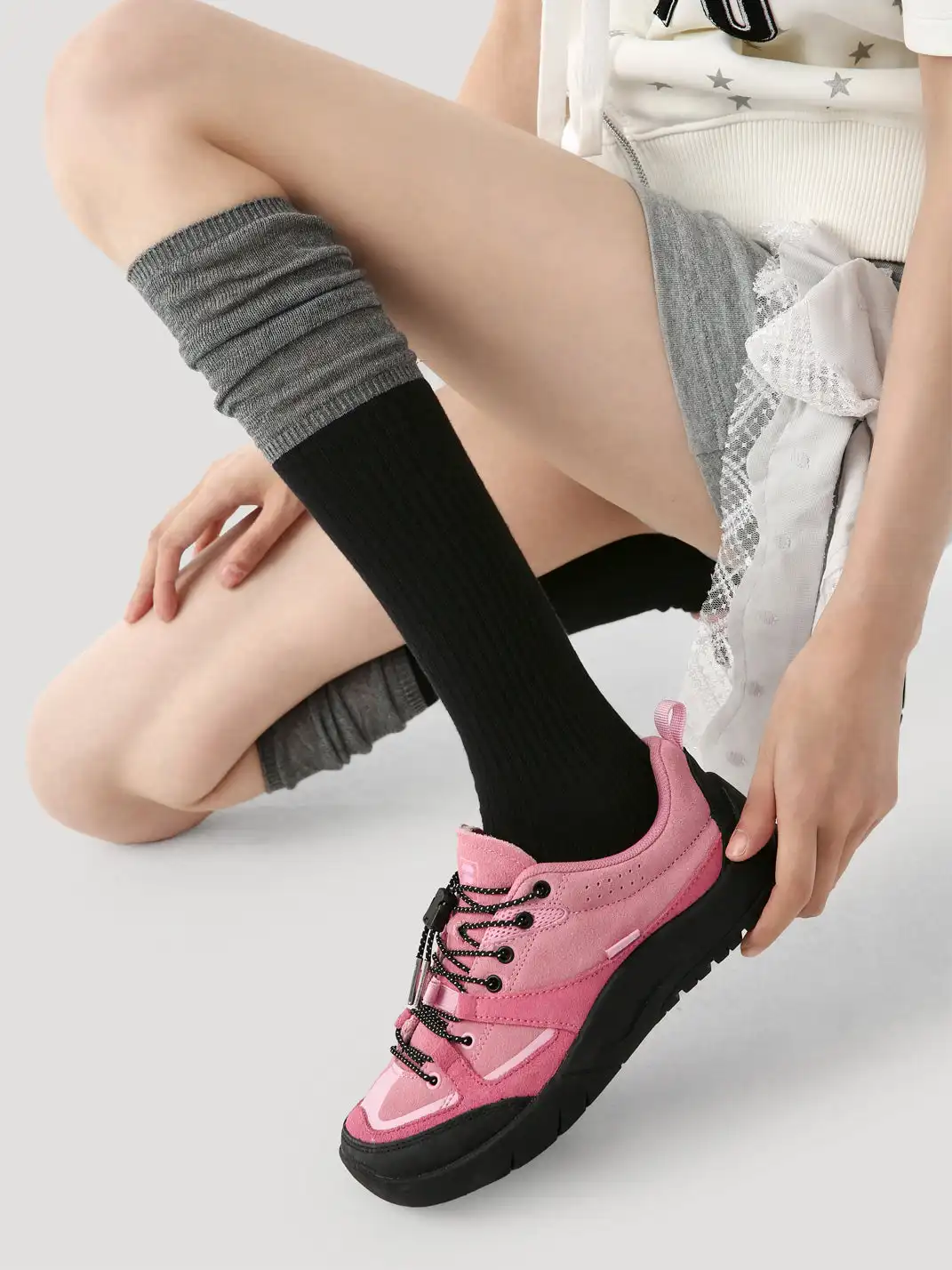 Renaissance丨 Color Block High Loose Socks