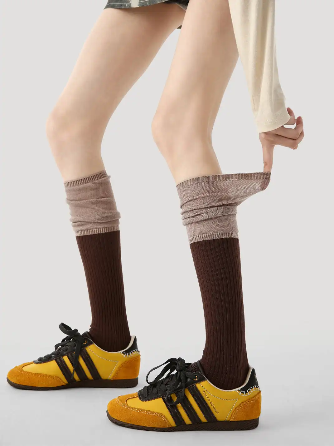 Renaissance丨 Color Block High Loose Socks