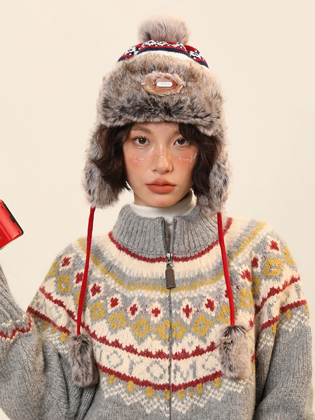 IIING | Ethnic Jacquard Knit Hat