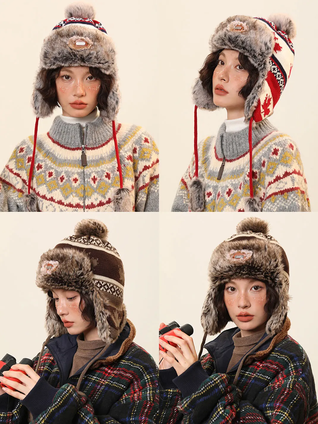 IIING | Ethnic Jacquard Knit Hat