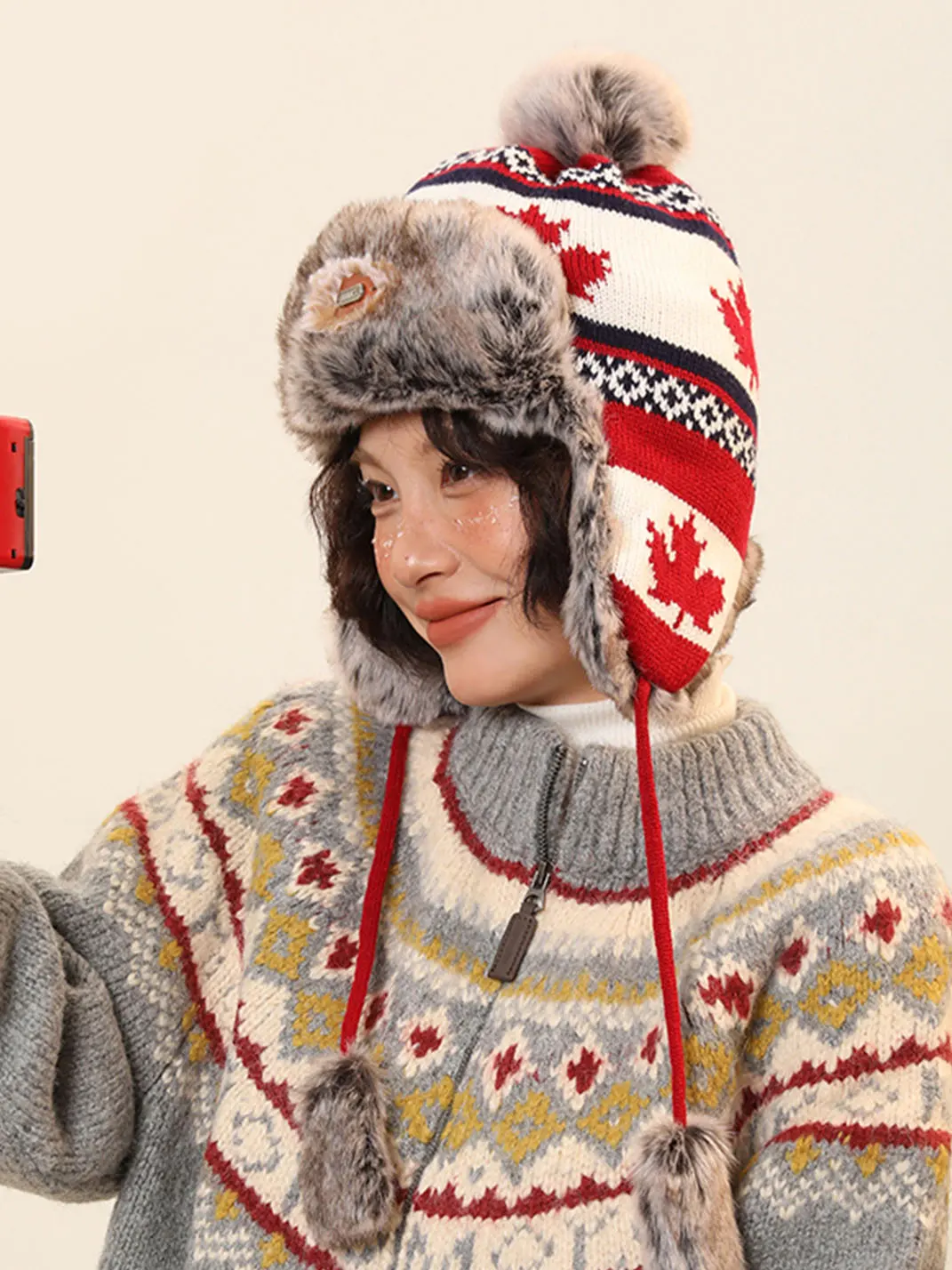 IIING | Ethnic Jacquard Knit Hat