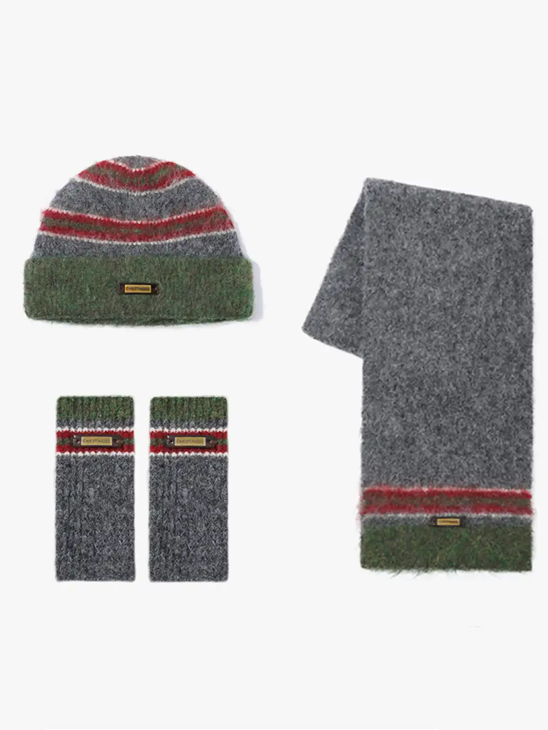 IIING | Christmas Color Block Knit Winter Set