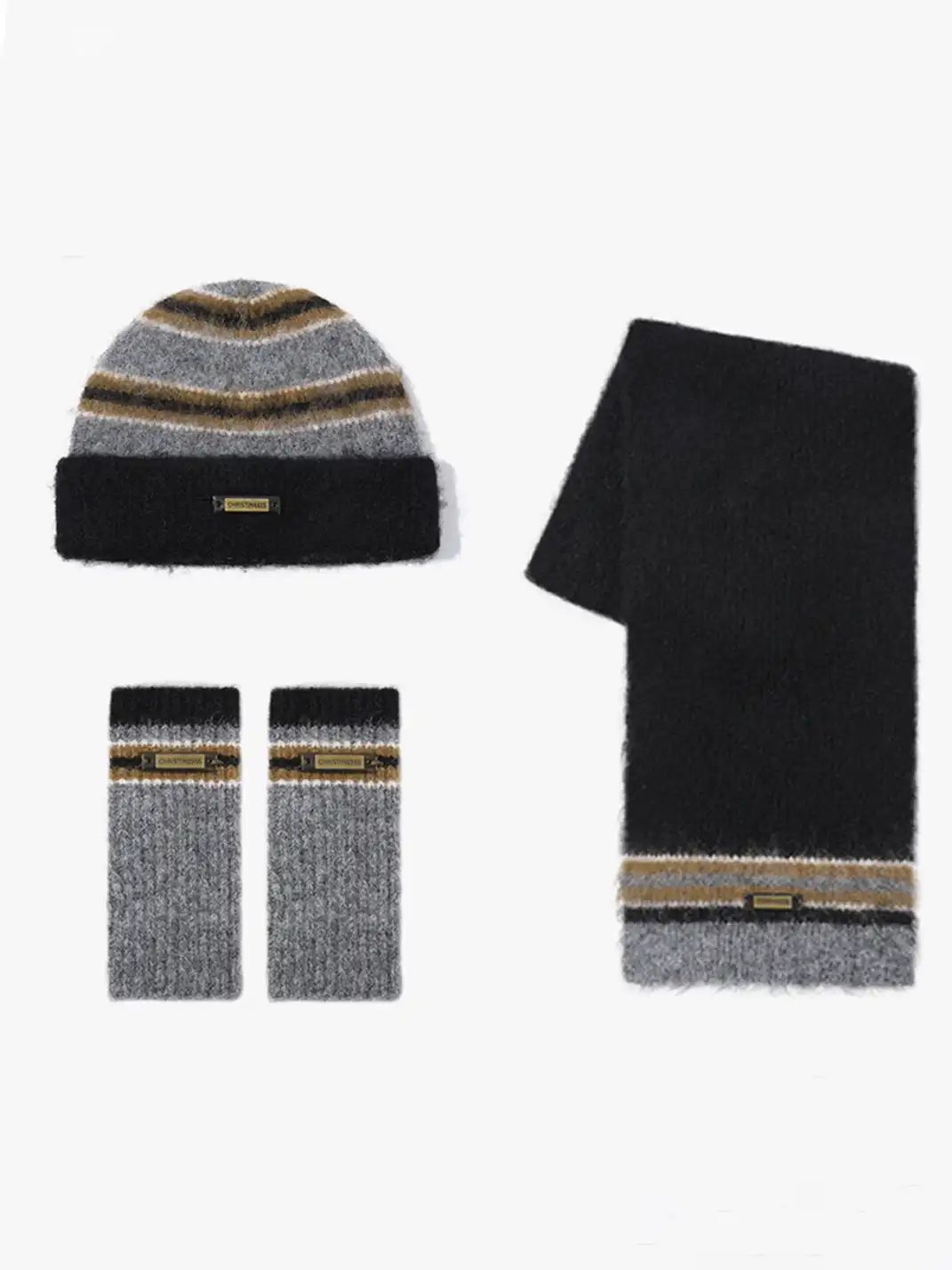 IIING | Christmas Color Block Knit Winter Set