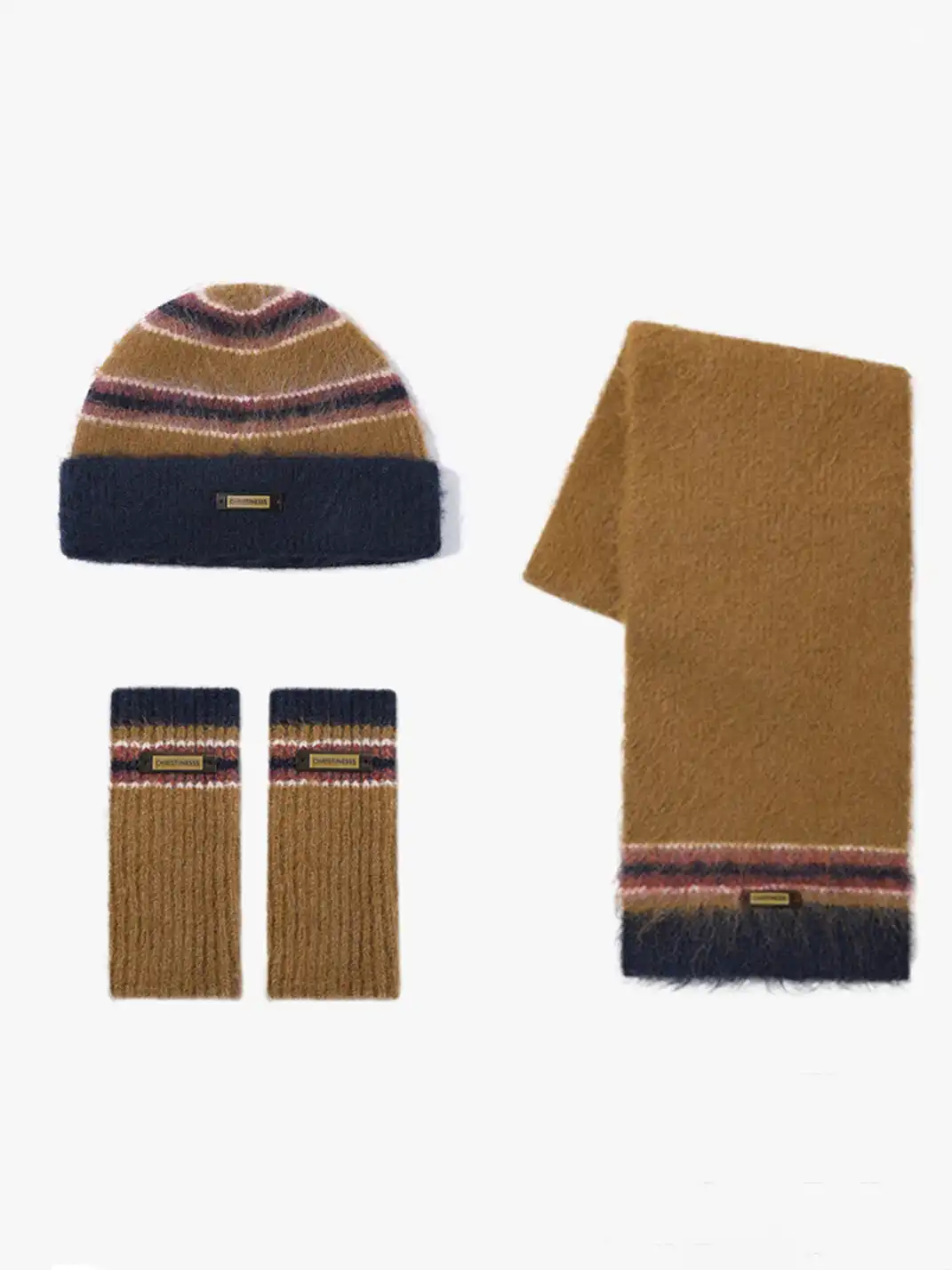 IIING | Christmas Color Block Knit Winter Set