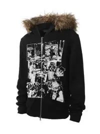 PAIKI | Vintage Rock Band Print Hoodie