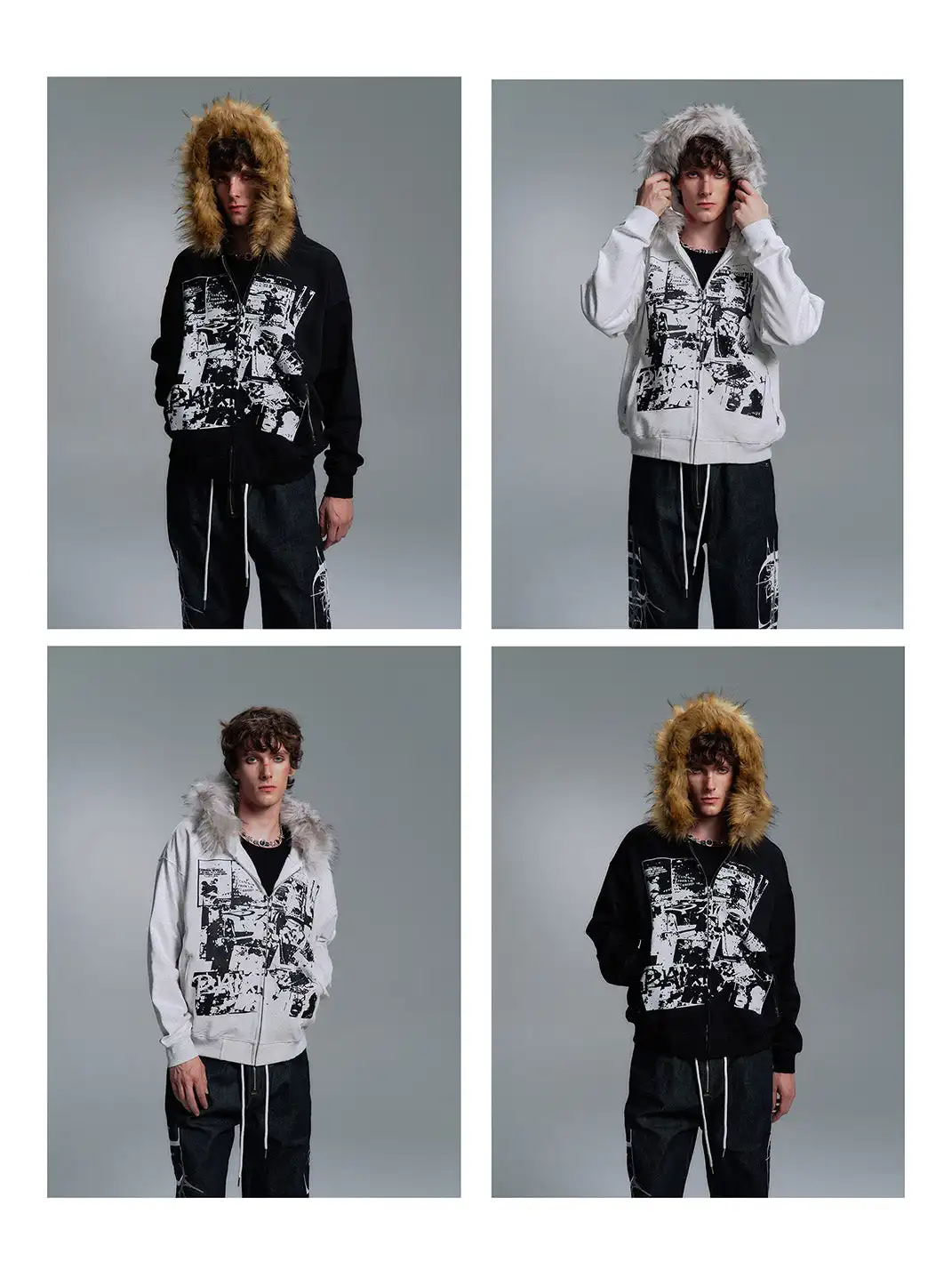 PAIKI | Vintage Rock Band Print Hoodie