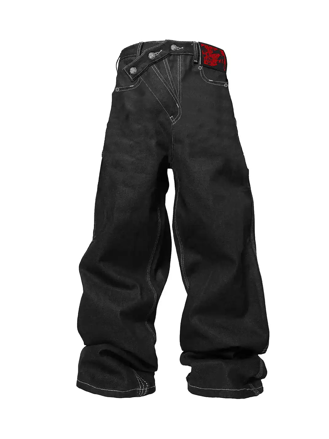 PAIKI | Raw Denim Wide-Leg Jeans