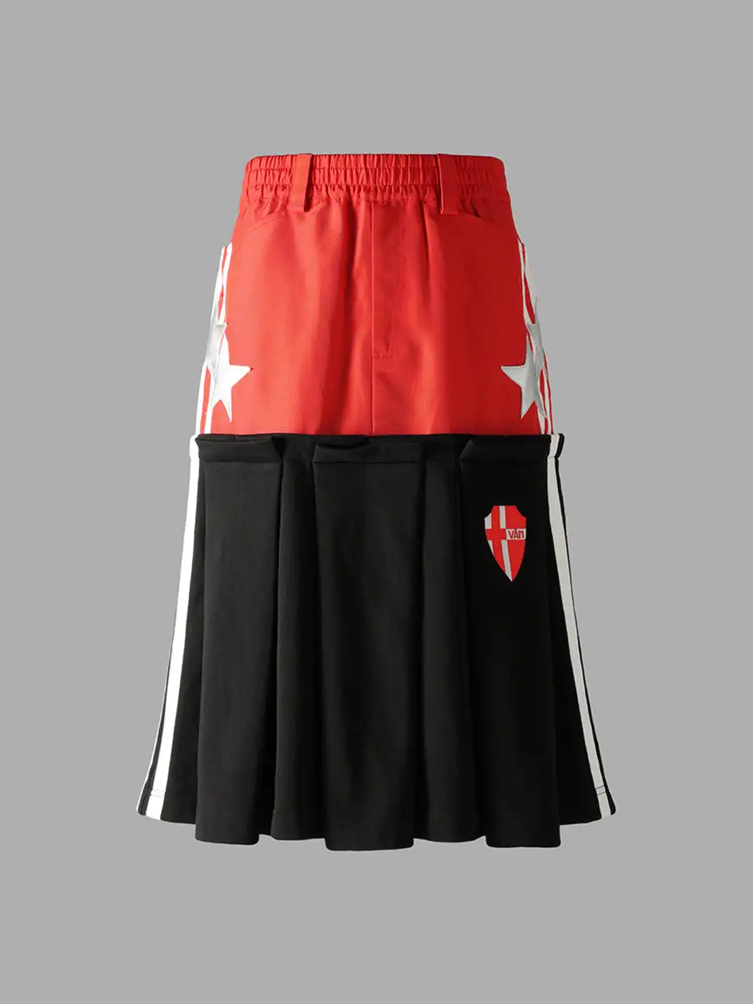 VANGUARDIA | Nylon Knit Sport Embroidery Skirt
