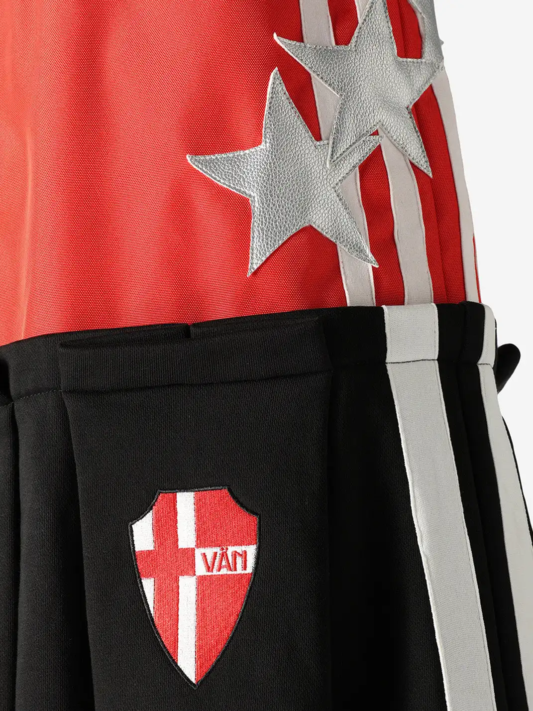 VANGUARDIA | Nylon Knit Sport Embroidery Skirt