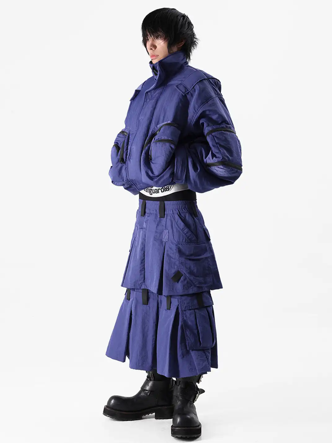 VANGUARDIA | Gender-Neutral Utility Multi-Pocket Skirt