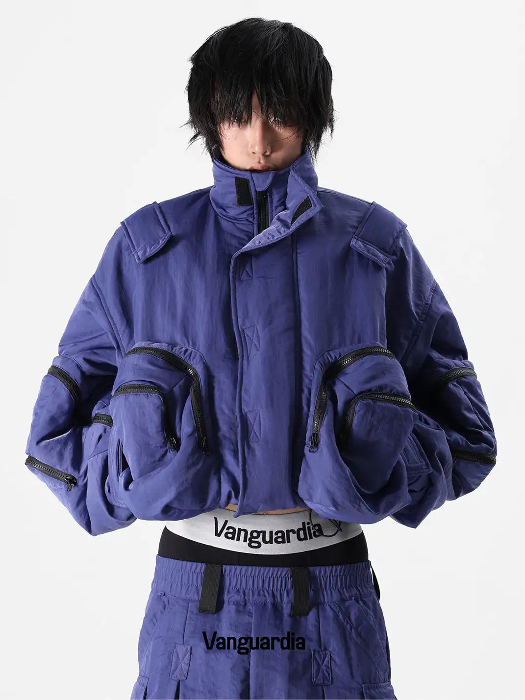 VANGUARDIA | 3M Insulated Multi-Pocket Short Cotton Jacket