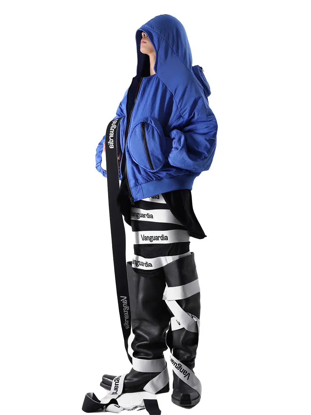 VANGUARDIA | Oversized Hooded Multi-Pocket Coat