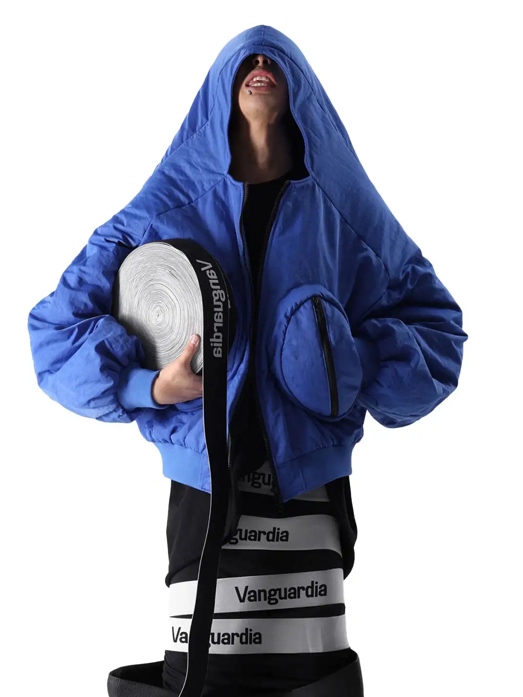VANGUARDIA | Oversized Hooded Multi-Pocket Coat
