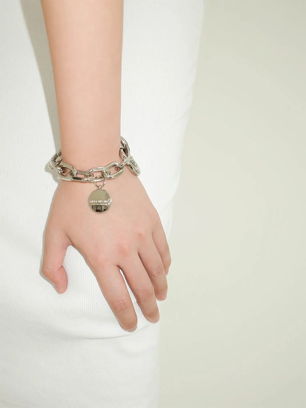 HIDDENNOTES | Silver Punk Chain Bracelet (7.08 inches)
