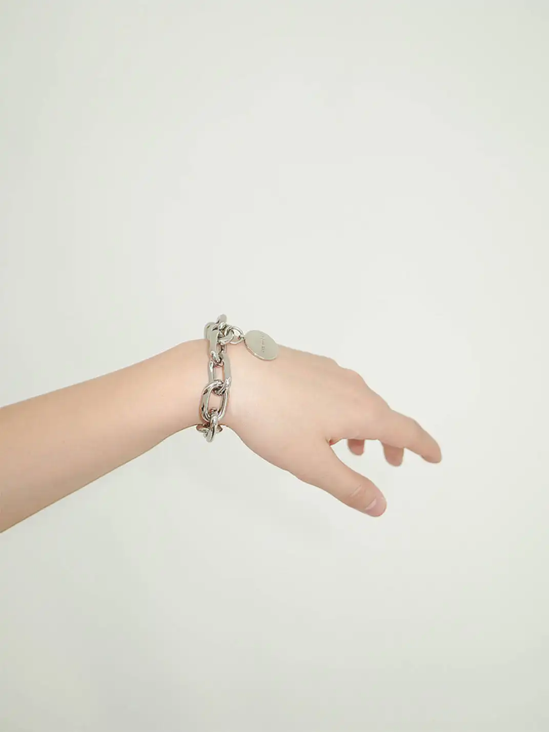 HIDDENNOTES | Silver Punk Chain Bracelet (7.08 inches)