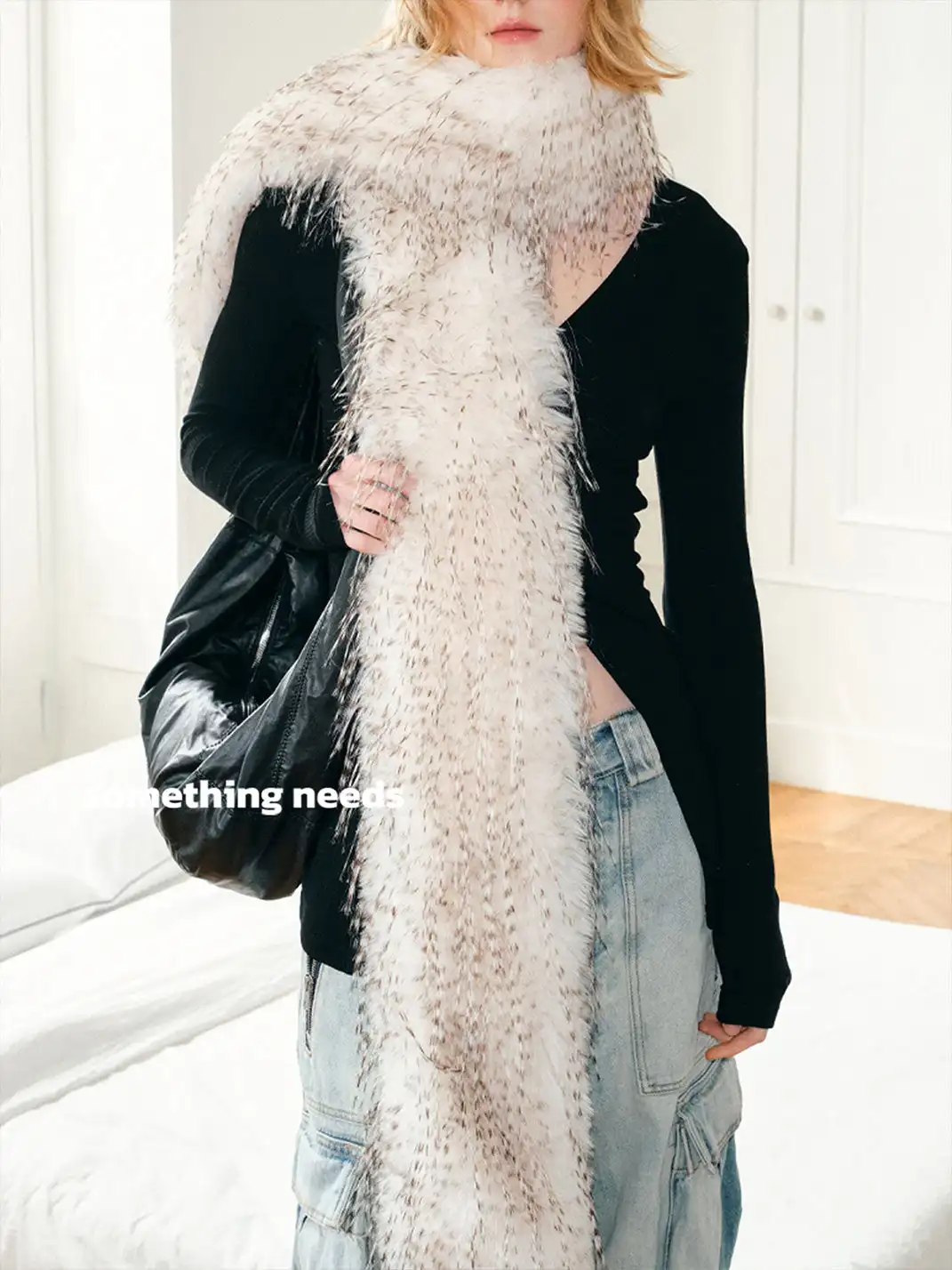 Something Needs | Trendy Long Plush Neck Scarf