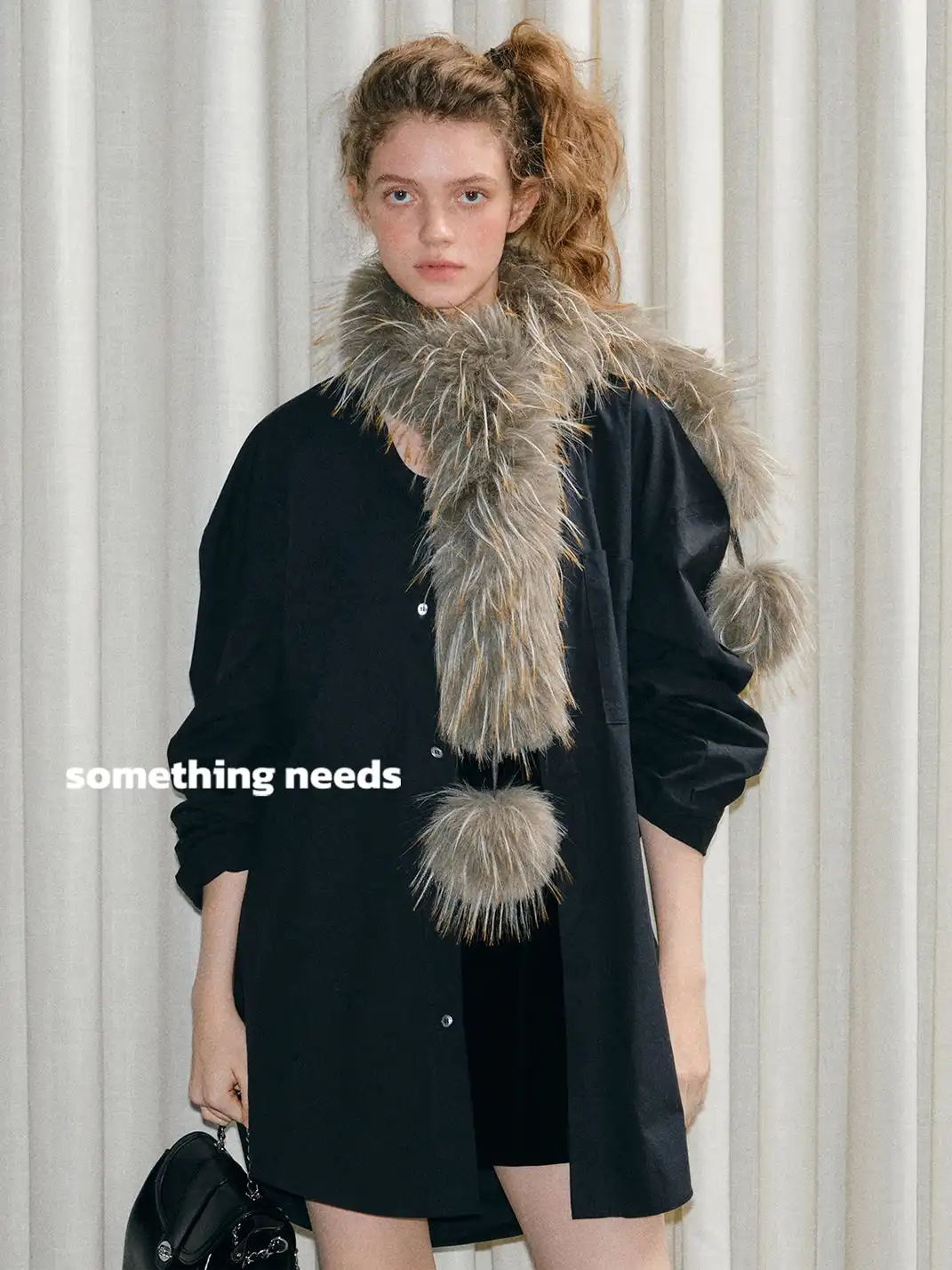 Something Needs | Trendy Long Plush Neck Scarf