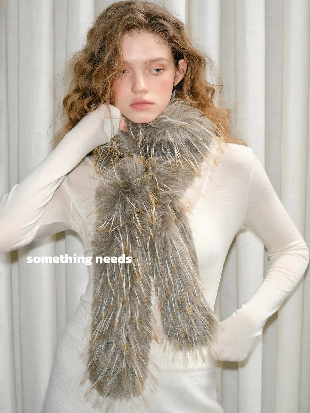 Something Needs | Trendy Long Plush Neck Scarf