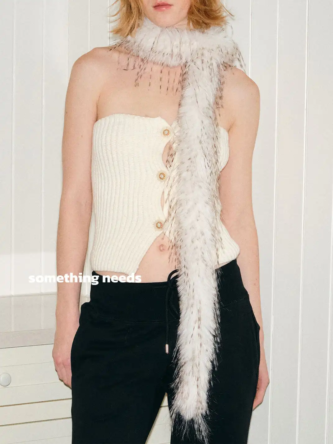Something Needs | Trendy Long Plush Neck Scarf