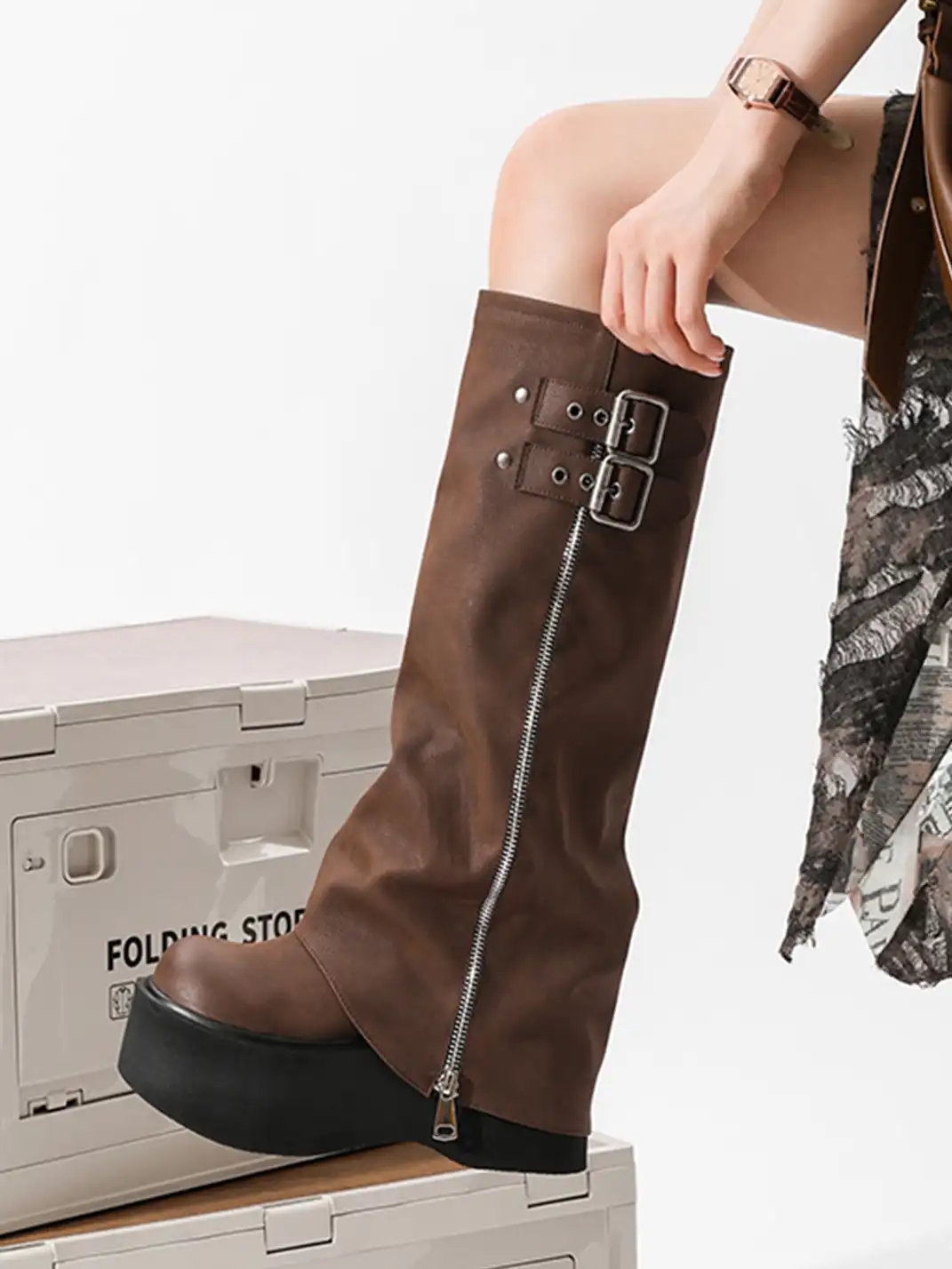OLDMEOW | Knee-High Platform Boots