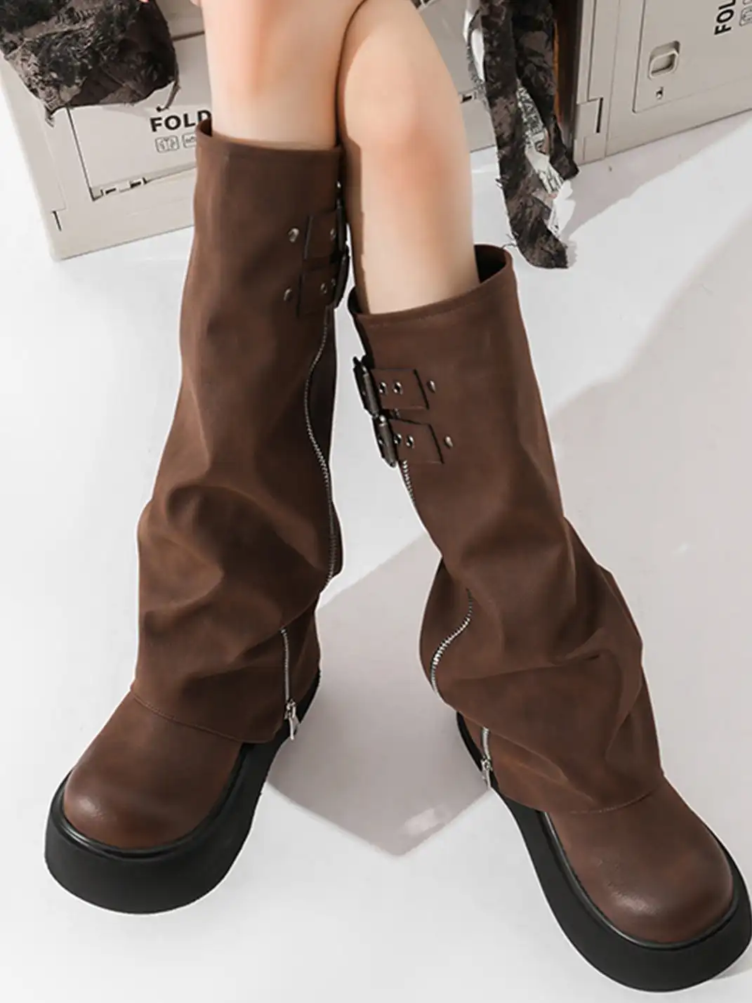 OLDMEOW | Knee-High Platform Boots