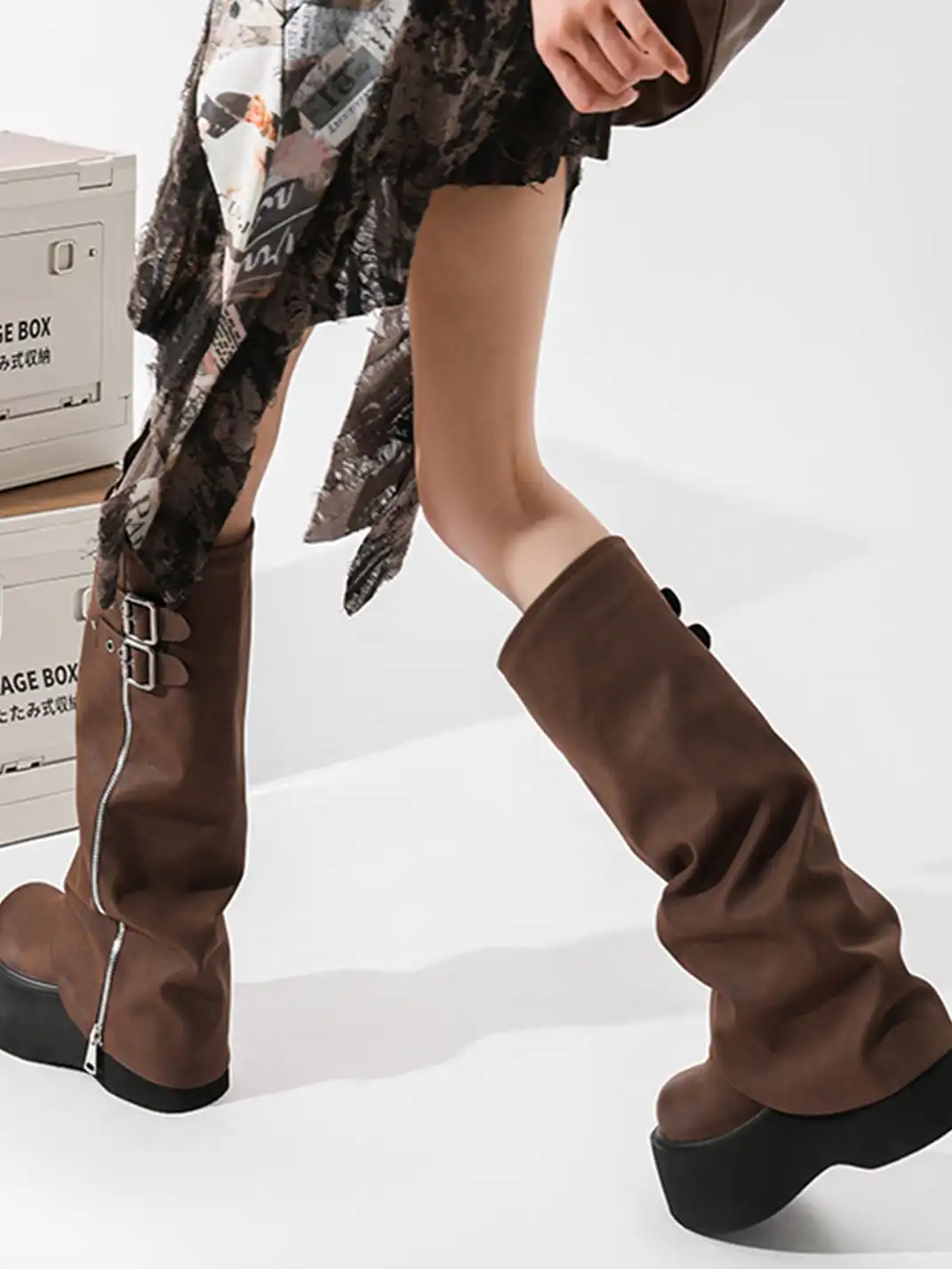 OLDMEOW | Knee-High Platform Boots