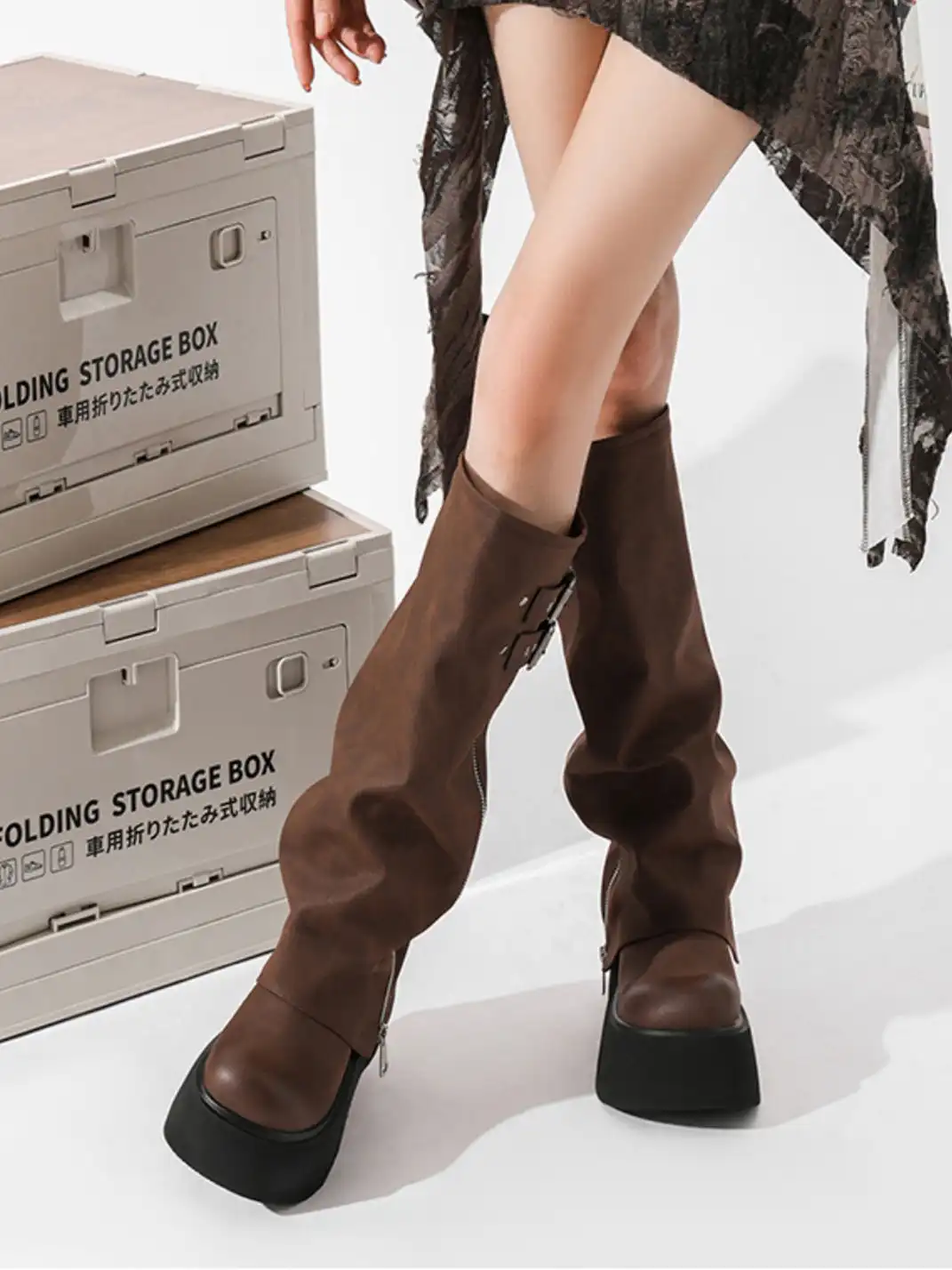 OLDMEOW | Knee-High Platform Boots