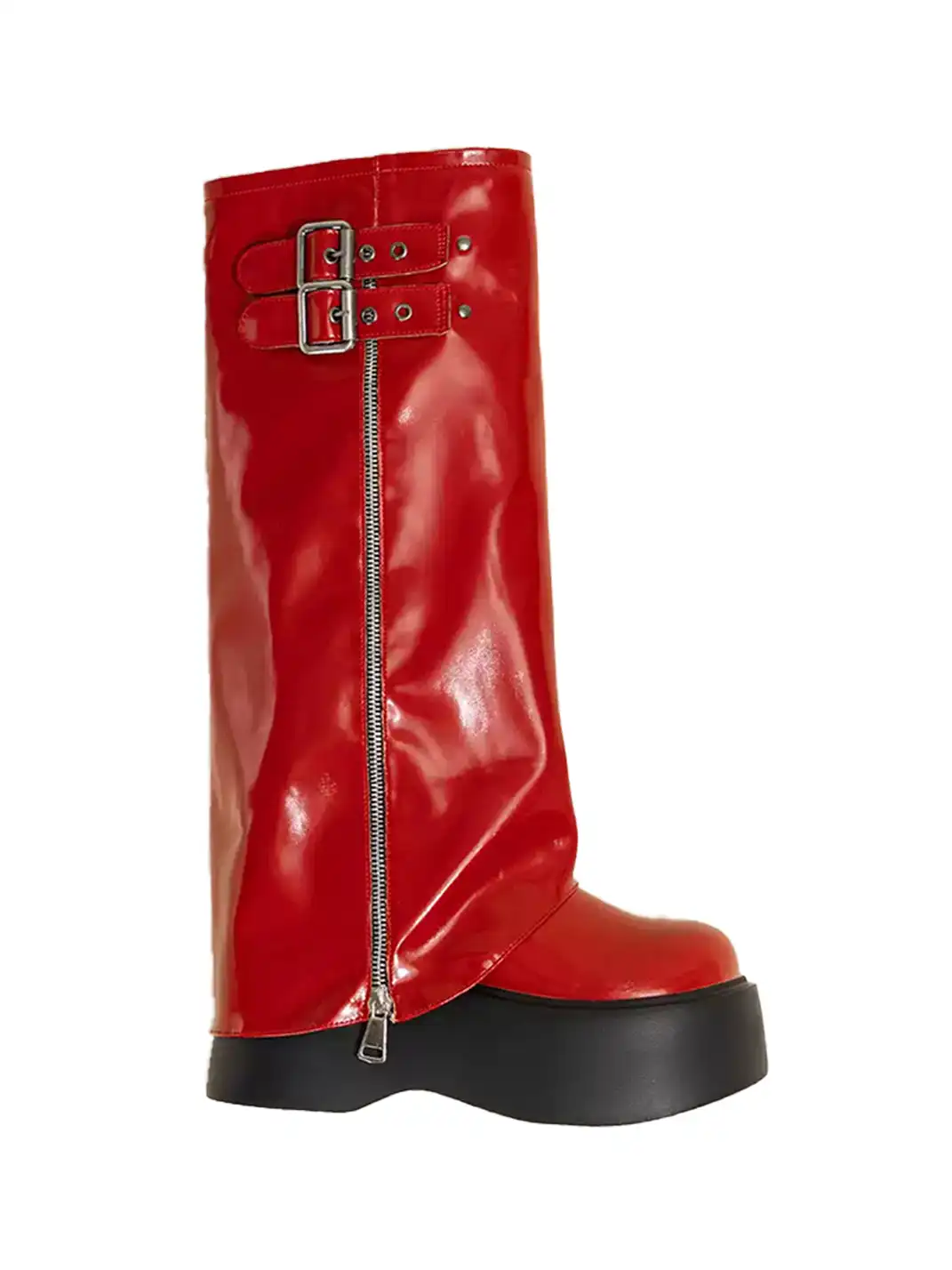 OLDMEOW | Chunky Heel Knee-High Boots