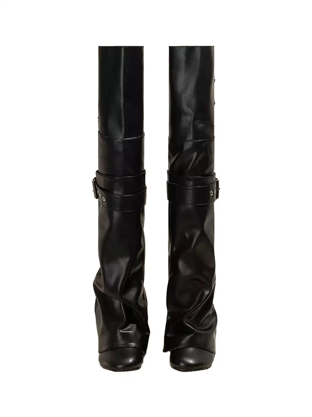 OLDMEOW |  2-in-1 Leather Over the Knee Boots
