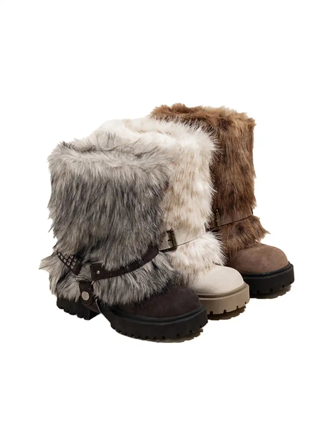 OLDMEOW |  Waterproof Chunky Heel Snow Boots
