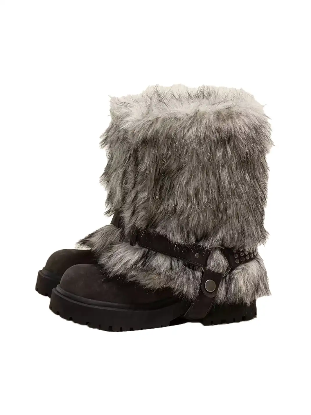 OLDMEOW |  Waterproof Chunky Heel Snow Boots