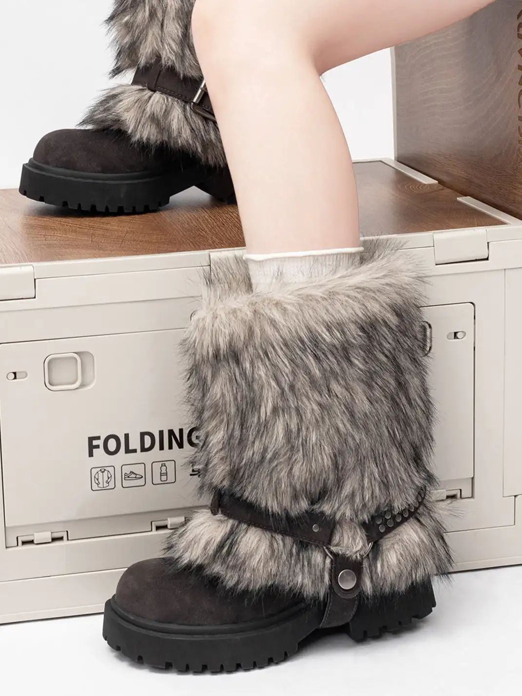 OLDMEOW |  Waterproof Chunky Heel Snow Boots